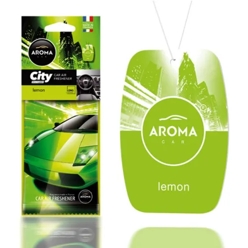 Odświeżacz powietrza AROMA CAR CITY CARD LEMON