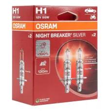 Osram O-64150NBS-HCB — Żarówki halogenowe Osram H1 12V 55W P14,5s NIGHT BREAKER SILVER +100% /2 szt./