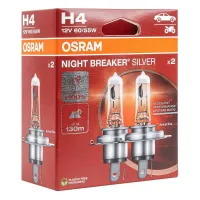 Żarówki halogenowe Osram H4 12V NIGHT BREAKER SILVER +100%/ 2 szt/