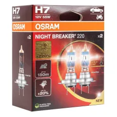 Osram O-64210NB220-2HB DUO — Żarówki halogenowe Osram H7 12V 55W PX26d NIGHT BREAKER +220% 2 sztuki