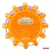 Zestaw samochodowych lamp awaryjnych z funkcją latarki LED 12SMD+3SMD 10szt. Czerwone AMIO-04672