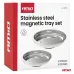 Zestaw misek magnetycznych ze stali nierdzewnej 110mm 150mm AMIO-04916