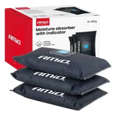 AMIO 04878 — Samochodowy pochłaniacz wilgoci ze wskaźnikiem 3x400g AMIO-04878
