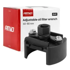 AMIO 04954 — Klucz do filtra oleju nastawny 60–80 mm CrV AMIO-04954