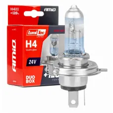 AMIO 04951 — Żarówki halogenowe H4 24V 75/70W LumiTec LIMITED +120%  DUO AMIO-04951