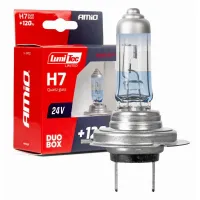 Żarówki halogenowe H7 24V 70W PX26d LumiTec LIMITED +120% DUO AMIO-04952