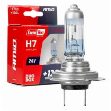 AMIO 04952 — Żarówki halogenowe H7 24V 70W PX26d LumiTec LIMITED +120% DUO AMIO-04952