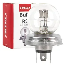 AMIO 04942 — Żarówka halogenowa R2 24V 55/50W P45T AMIO-04942