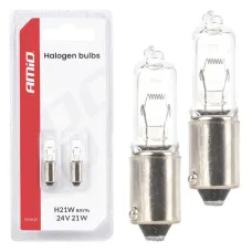 AMIO 05023 — Żarówka halogenowa H21W 24V 21W BAY9S AMIO-05023