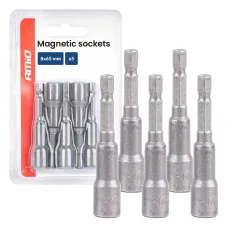 AMIO 04938 — Zestaw nasadek magnetycznych 5el. 8×65mm AMIO-04938