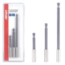AMIO 04934 — Zestaw uchwytów do bitów 3el. 1/4