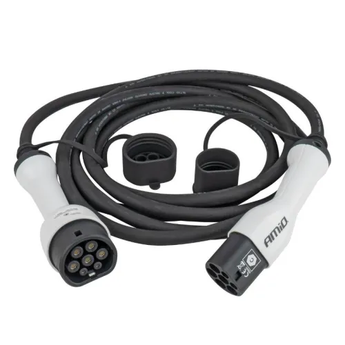 Kabel z wtyczką do ładowania samochodów elektrycznych EV 3P 11kW 5m AMIO-04971