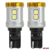 Żarówki LED STANDARD W16W T15 3030 8SMD + 3020 1SMD białe 12V 24V AMIO-04991