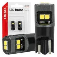 Żarówki LED CANBUS W5W T10 2020 6SMD białe 12V 24V AMIO-05010