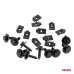 Zestaw uniwersalnych wkrętów i blaszek montażowych 18 mm ⌀ 5 mm 10kpl AMIO-05028