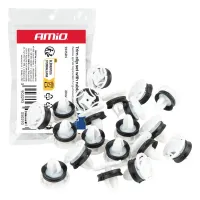 Zestaw spinek tapicerskich z gumową uszczelką 20mm ⌀ 9 mm 20szt. AMIO-05029