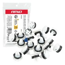 AMIO 05029 — Zestaw spinek tapicerskich z gumową uszczelką 20mm ⌀ 9 mm 20szt. AMIO-05029