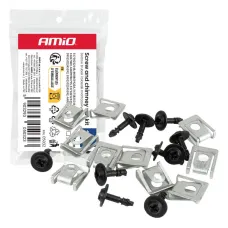 AMIO 05032 — Zestaw śrubek i blaszek montażowych 18 mm ⌀ 5 mm 10kpl AMIO-05032