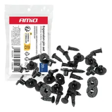 AMIO 05035 — Zestaw kołków rozporowych 20 mm 19 mm 8 mm ⌀ 9 mm 20szt. AMIO-05035