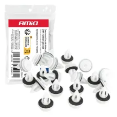 AMIO 05041 — Zestaw spinek tapicerki drzwi i bagażnika z gumową uszczelką 20 mm 20szt. AMIO-0...