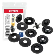 AMIO 05050 — Zestaw uniwersalnych spinek do dywaników 14 mm 4szt. AMIO-05050