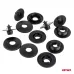 Zestaw uniwersalnych spinek do dywaników 14 mm 4szt. AMIO-05050