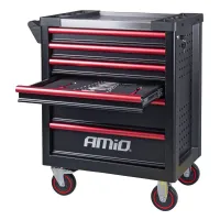 Szafka warsztatowa z zestawem narzędzi 290el 770x460x870mm AMIO-04987