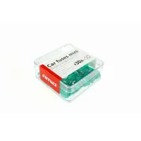 Bezpieczniki samochodowe płytkowe mini zestaw 50 szt. 30A AMIO-02223