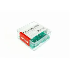 AMIO 02223 — Bezpieczniki samochodowe płytkowe mini zestaw 50 szt. 30A AMIO-02223