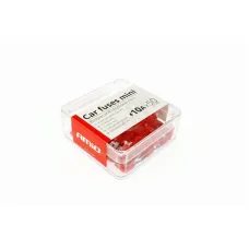 AMIO 02219 — Bezpieczniki samochodowe płytkowe mini zestaw 50 szt. 10A AMIO-02219