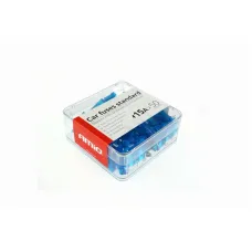 AMIO 01335 — Bezpieczniki samochodowe standard pudełko 50 szt. 15A AMIO-01335