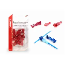 AMIO 02343 — Szybkozłączki elektryczne Typ-T 0,5-1mm2 10A 5 szt. AMIO-02343
