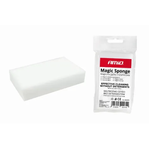 Magiczna gąbka uniwersalna czyszcząca melaminowa MS-01 AMIO-02474
