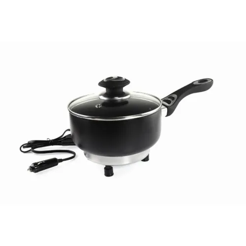 Rondel garnek elektryczny z pokrywką do samochodu 18 cm x 8 cm 250W 24V AMIO-02535