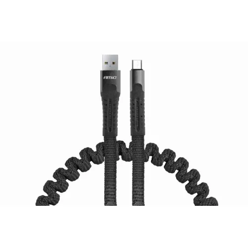 Kabel USB micro USB sprężynujący 1.2 m UC-12 AMIO-02529