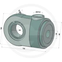Końcówka cylindra KC80 Siłowniki hydrauliczne i akcesoria
