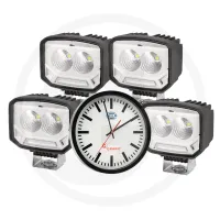 Zestaw reflektorów roboczych LED w zestawie zegar GRANIT Reflektory robocze