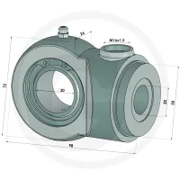 Końcówka cylindra KC50 Siłowniki hydrauliczne i akcesoria