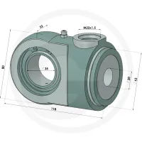 Końcówka cylindra KC63 Siłowniki hydrauliczne i akcesoria