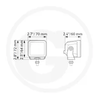Reflektor Cube LED 2,7
