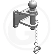 Scharmüller 11664679 — Pazur holowniczy z trzpieniem ISO 50 (sa Kule z kołnierzem Kula z kołnierzem  IS...