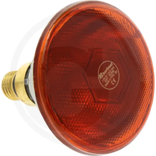 Lampa na podczerwień 175W, czerwona, PAR Hodowla drobiu Żarówki promiennika