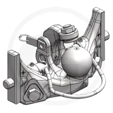 Scharmüller 11740833 — Zaczep kulowy K80® Scharmüller manualna regulacja wysokości System 80