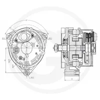 HELLA Generator 14 V / 210 A