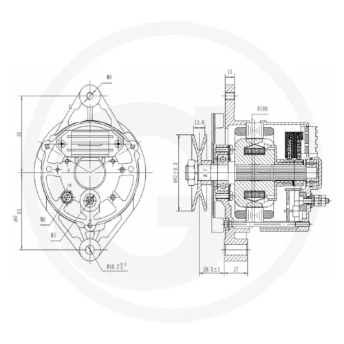 Generator 14 V / 33 A