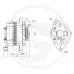 Generator, Durchmesser 72 mm, Spannung 1