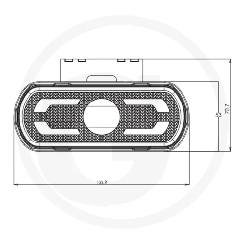Lampa obrysowa LED, czerwona Oświetlenie obrysowe