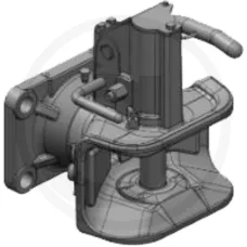 Scharmüller 12291294 — Dyszel kołnierzowy automatyczny 160x100 Zaczepy automatyczne z kołnierzem  Złącz...