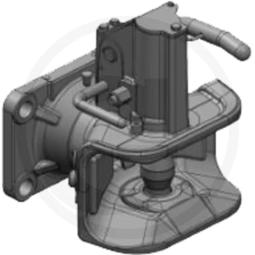 Dyszel kołnierzowy automatyczny 160x100 System Flansch Flanschkupplung Scharmüller