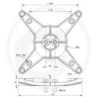 Adapterplatte VESA 75/100 Systemy mocowania